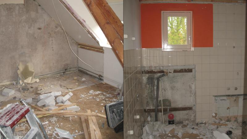 Renovatie van een complete badkamer